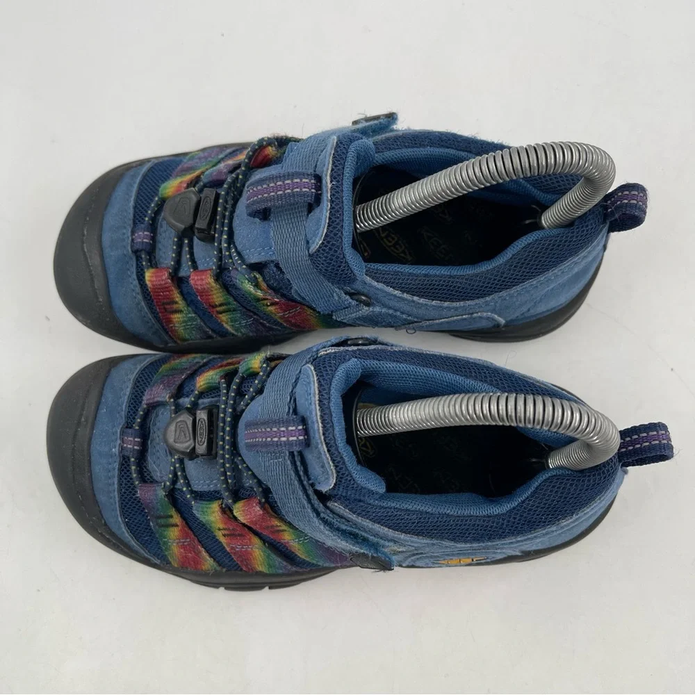 Keen Big Kids Newport H2SHO Blue & Rainbow Multi-Use Waterproof Shoes - Size 3 Y